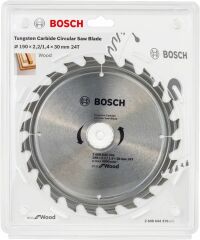 190*30 mm 24 Diş Bosch Ahşap için Daire Testere Bıçağı Optiline eco