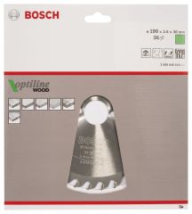 190*30 mm 36 Diş BOSCH Optiline Ahşap için Daire Testere Bıçağı