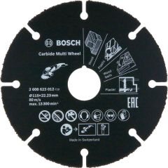 Bosch Carbide MultiWheel 115 mm (Çok Amaçlı Kesici Güvenli Kesme Bıçağı)
