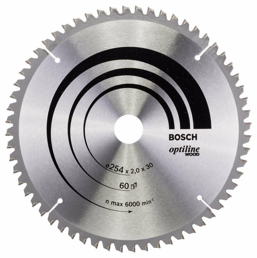 Bosch OPW Daire Test. Bıç. 254*30 mm 60 D G