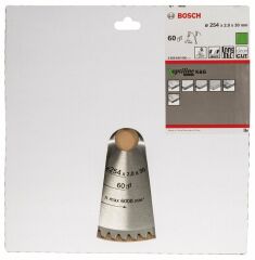 Bosch OPW Daire Test. Bıç. 254*30 mm 60 D G
