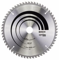 Bosch OPW Daire Test. Bıç. 254*30 mm 60 D G