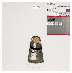 BOSCH 210*30 mm 80 Diş Çoklu Malzeme için Daire Testere Bıçağı Standard for Serisi