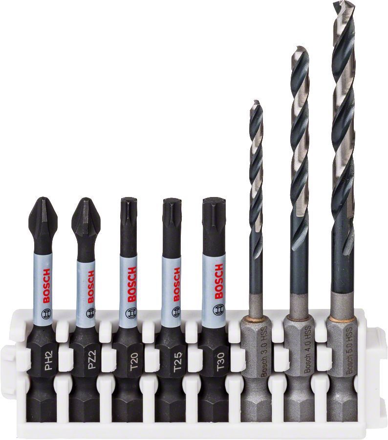 Bosch - Impact Control Serisi HSS/Power Bit Karışık 8'li Set