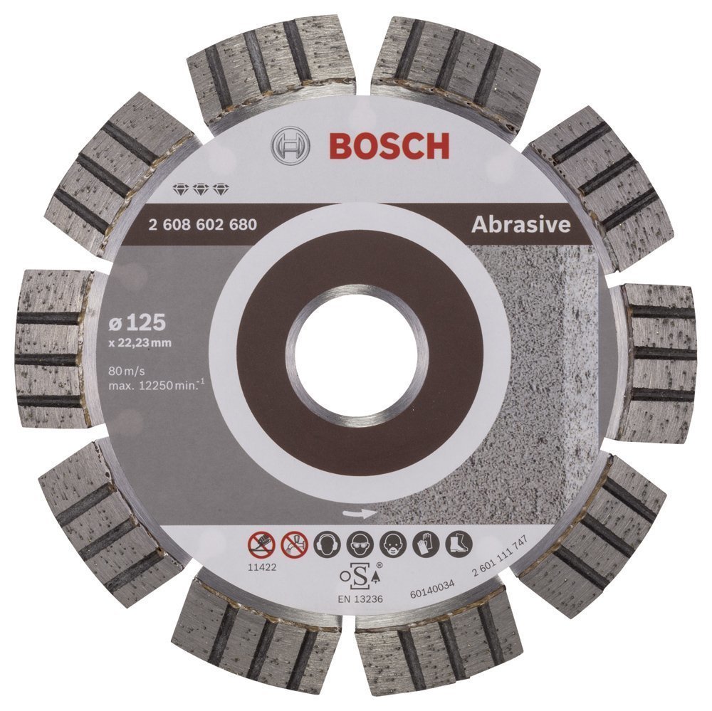 Bosch - Best Serisi Aşındırıcı Malzemeler İçin Elmas Kesme Diski  125 mm