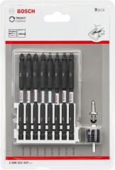 Bosch ImpactC Vidalama Çift Uç 110mm Set+M 9lu