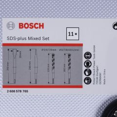 Bosch 11 parça Sds-Plus Matkap ucu ve Keski Seti 2608578765