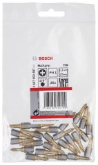 Bosch - Max Grip Serisi Vidalama Ucu PH1*25 mm 25'li