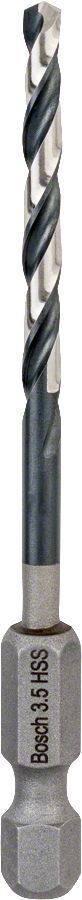 Bosch - Altıgen Şaftlı - Impact Control - HSS Metal Matkap Ucu 3,5*79mm 10'lu Paket