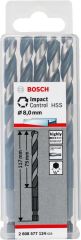 Bosch - Altıgen Şaftlı - Impact Control - HSS Metal Matkap Ucu 8,0*117mm 5'li Paket