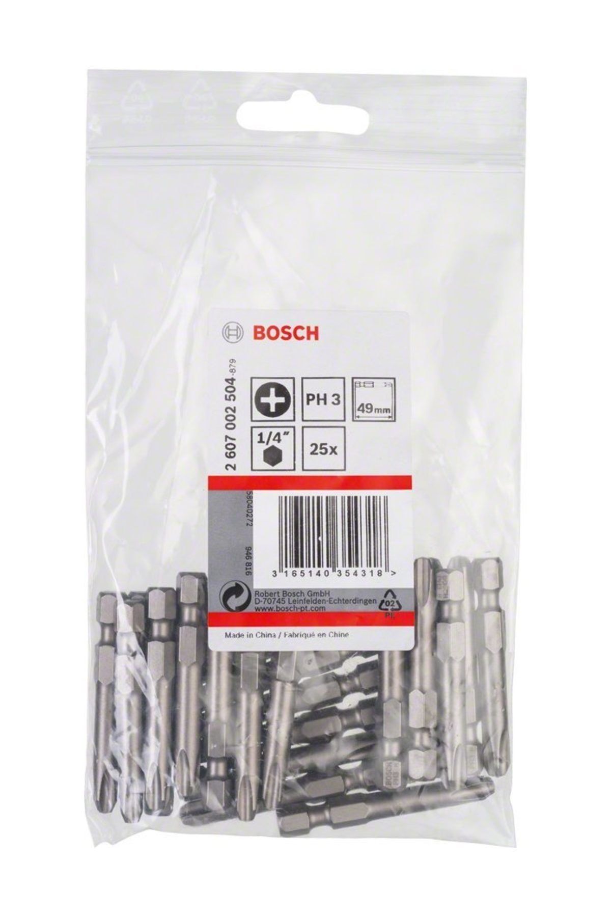 Bosch Extrahard Ph3*49 Mm 25'Li