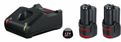Bosch 12V Başlangıç seti 2x2.0 Ah + GAL 12V-40