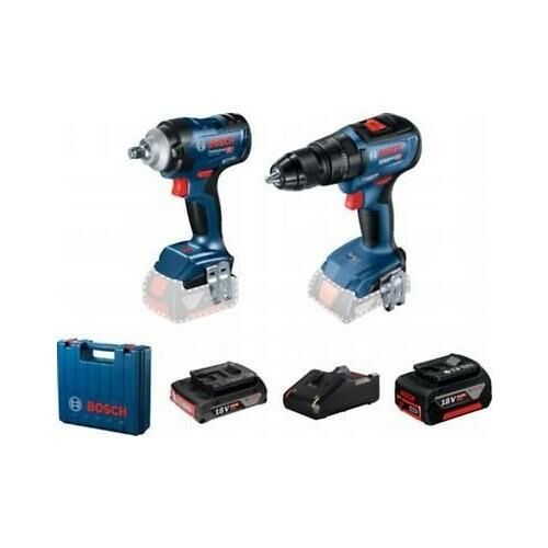 GDS 18V-400 + GSB 18V-50 (2AMP+5AMP AKÜ+ŞARJ CİHAZI) BOSCH 06019K0003