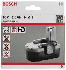Bosch 18 V 2,6 Ah HD NiMh O-Pack Akü