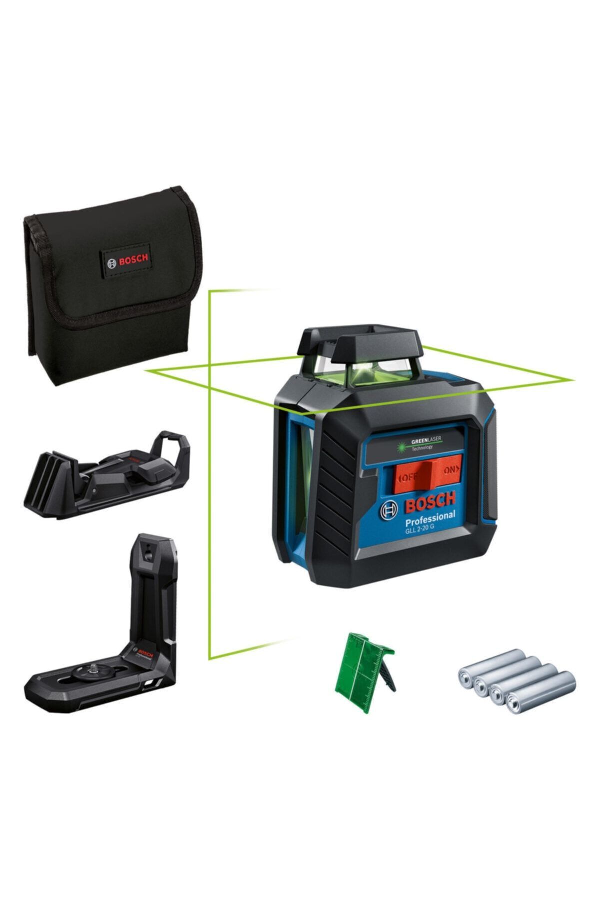Bosch Gll 2-20 G Çizgi Lazeri + Lb10 + Dk10 - 0601065000