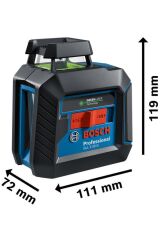 Bosch Gll 2-20 G Çizgi Lazeri + Lb10 + Dk10 - 0601065000