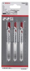 Bosch - Temiz Kesim Serisi Sert Yüzeyler İçin T 301 CHM Dekupaj Testeresi Bıçağı - 3'Lü Paket
