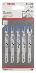 Bosch Dekupaj Bıçağı BasicforMetal T118G 5'li