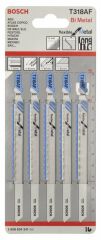 T 318 AF Bosch Kırılmaya Karşı Dayanıklı Metal İçin Dekupaj Testeresi Bıçağı 5'Li Paket