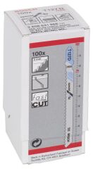 Bosch - Aluminyum İçin T 127 D Dekupaj Testeresi Bıçağı - 100'Lü Paket