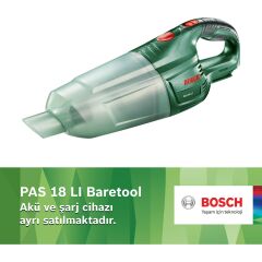 Bosch PAS 18LI Akülü El Süpürgesi Akü ve Şarj Aleti Hariçtir.
