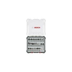 Bosch Profesyonel 30 Parça Karışık Freze Bıçağı Ucu Seti 8 mm Şaftlı