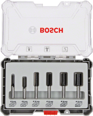 Bosch Profesyonel 6 Parça Karışık Freze Bıçağı Ucu Seti 8 mm Şaftlı