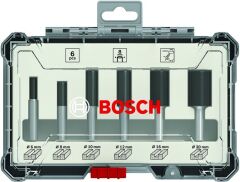 Bosch Profesyonel 6 Parça Karışık Freze Bıçağı Ucu Seti 8 mm Şaftlı