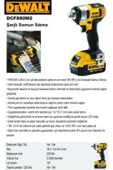 Dewalt Dcf899p2 18volt/5.0ah Li-ion Çift Akülü Profesyonel Somun Sıkma