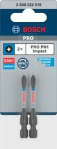 PH1*55MM PRO Phillips Impact Bits Uç,  (2Li Paket)