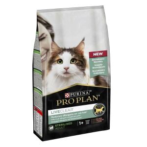 Pro Plan LiveClear Kısırlaştırılmış Kediler için Somonlu Kedi Maması 1,4 Kg