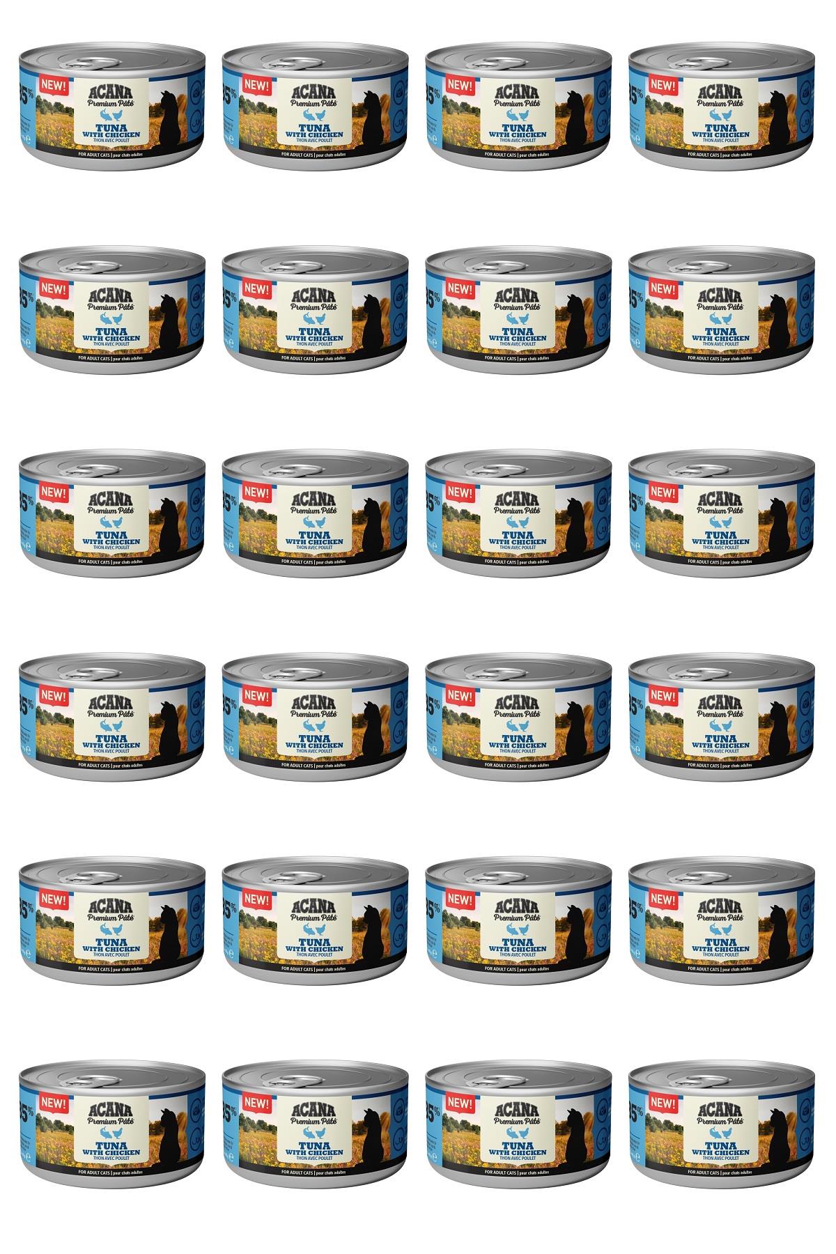 Acana Premium Pate (Ezme) Tuna Balıklı ve Tavuklu Kedi Konservesi 85 Gr x 24 Adet