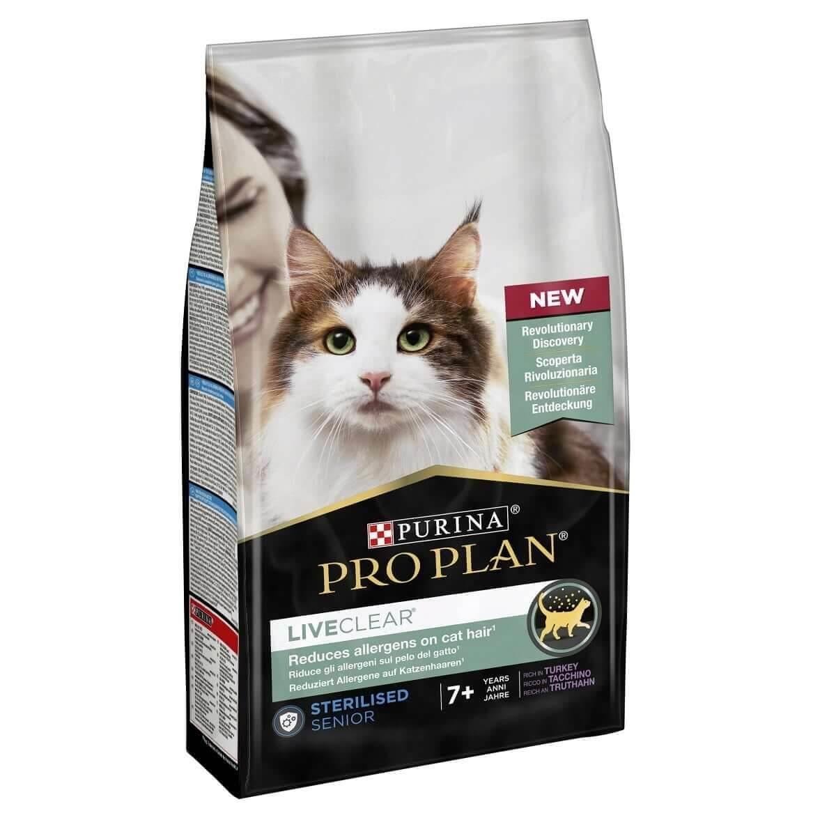 Pro Plan LiveClear Sterilised +7 Hindili 1.4 Kg Yaşlı Kısırlaştırılmış Kedi Maması