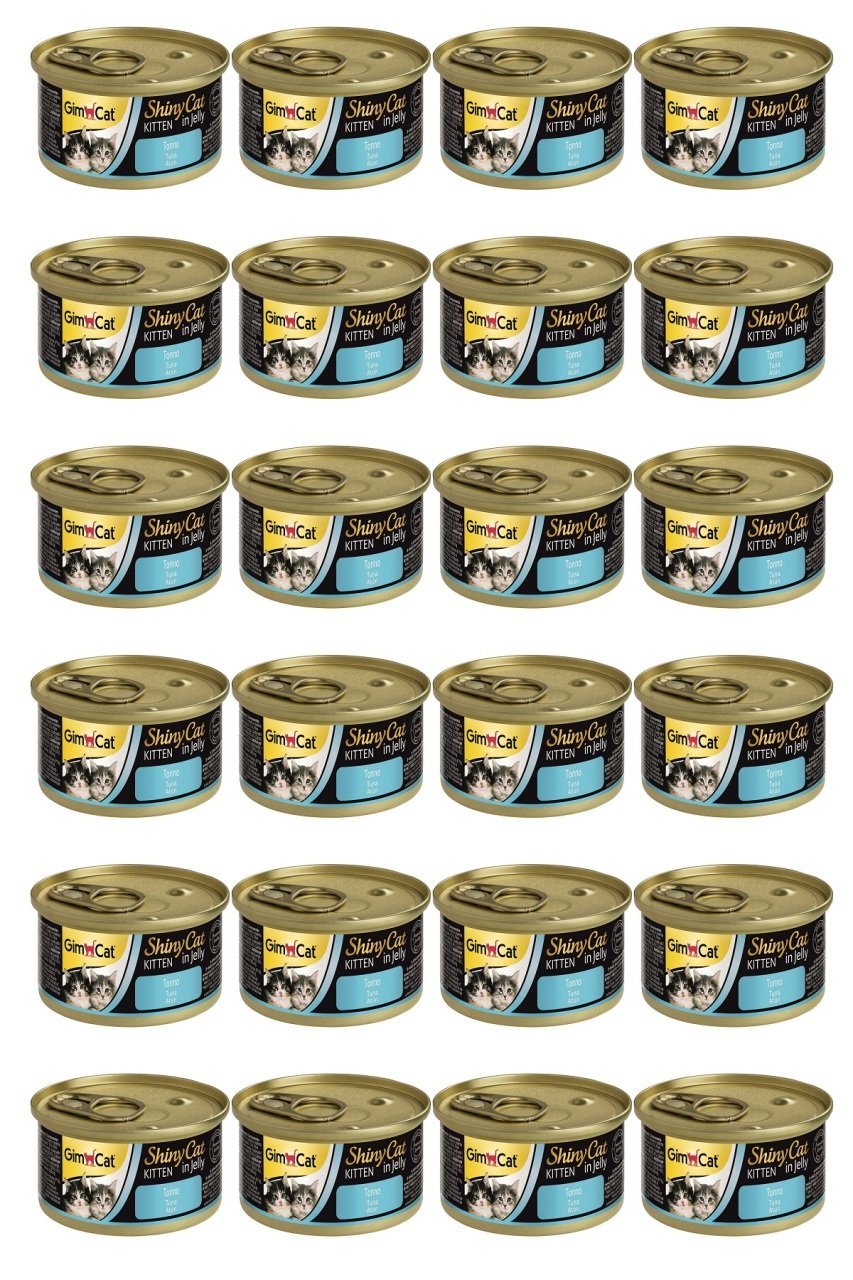 GimCat Shinycat  Tuna Balıklı Konserve Yavru  Kedi Maması 70 Gr x 24 Adet