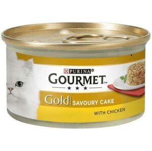 Gourmet Gold Savoury Cake Tavuklu ve Havuçlu Yetişkin Kedi Konservesi 85 Gr