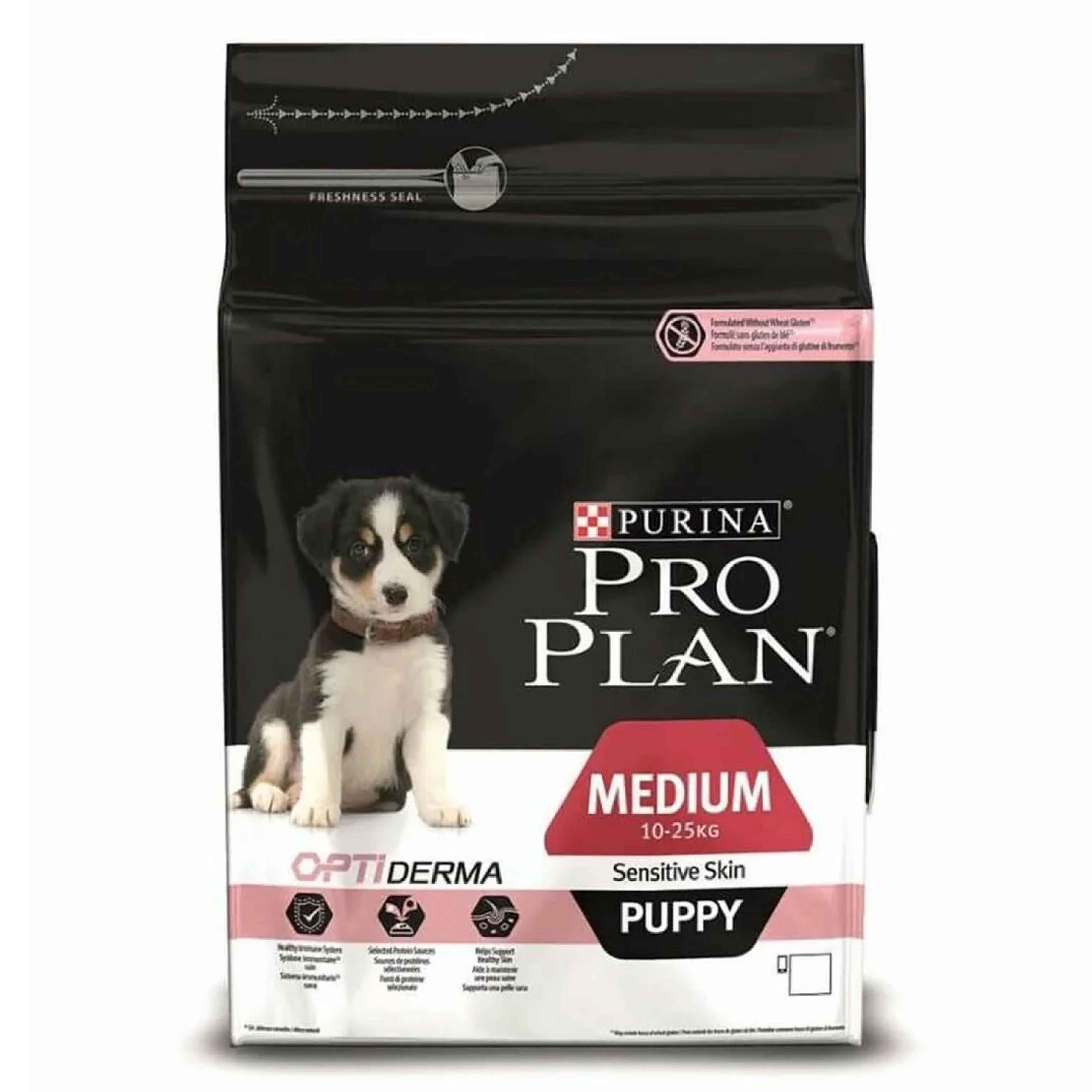 Pro Plan Opti Derma Sensetive Somonlu Orta Irk Yavru Köpek Maması 3 Kg