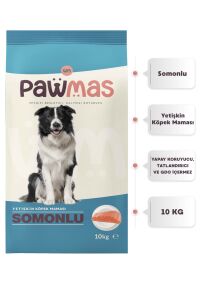 Pawmas Somonlu Yetişkin Köpek Maması 10 Kg