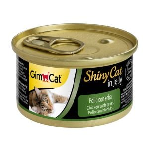 Gimcat Shinycat Tavuklu Kedi Otlu Konserve Kedi Maması 70 Gr