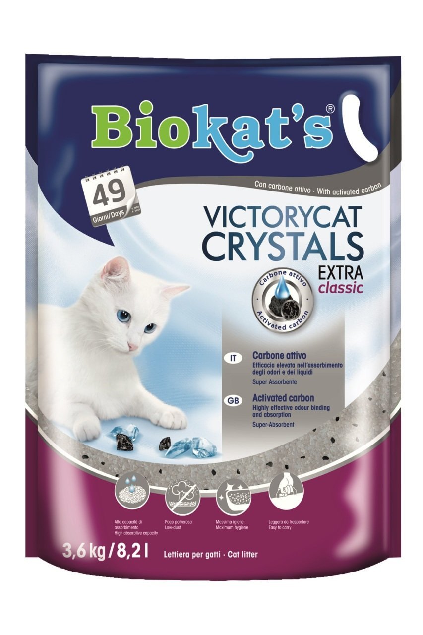 Biokats VictoryCat Crystals Extra Silica Kedi Kumu 3.6Kg - 8.2 Lt