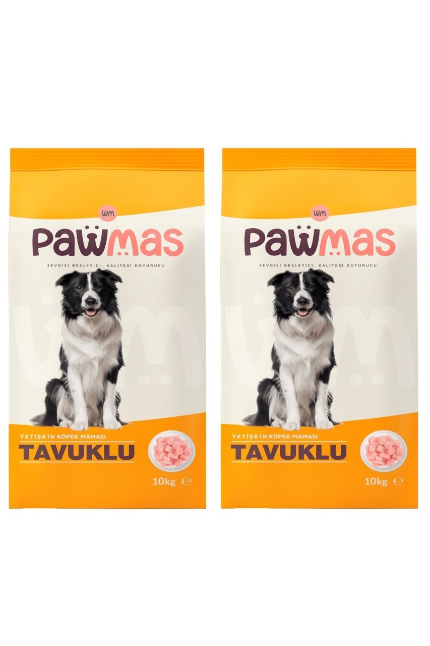 Pawmas Tavuklu Yetişkin Köpek Maması 10 Kg x 2 Adet