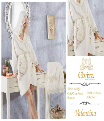 Elvira Home Collection Valentine Gelin Bornozu