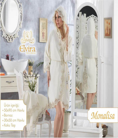 Elvira Home Collection Monalisa Gelin Bornozu