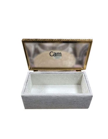 Cam Kapaklı Gelin Makyaj Kutusu