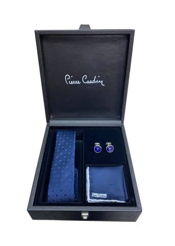Pierre Cardin Kişiye Özel İsimli Özel Kol Düğmesi Kravat Mendil Model 5