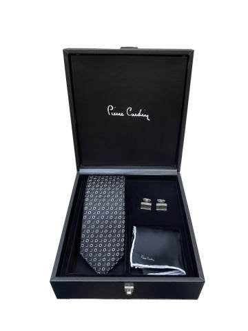 Pierre Cardin Kişiye Özel İsimli Özel Kol Düğmesi Kravat Mendil Model 7
