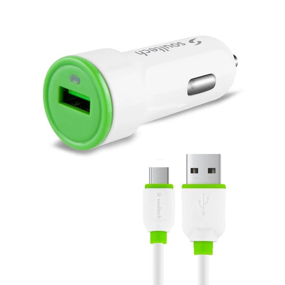 Soultech 3.1A Micro Comfort 2 USB Araç Şarjı + Usb Kablo -  SC344B