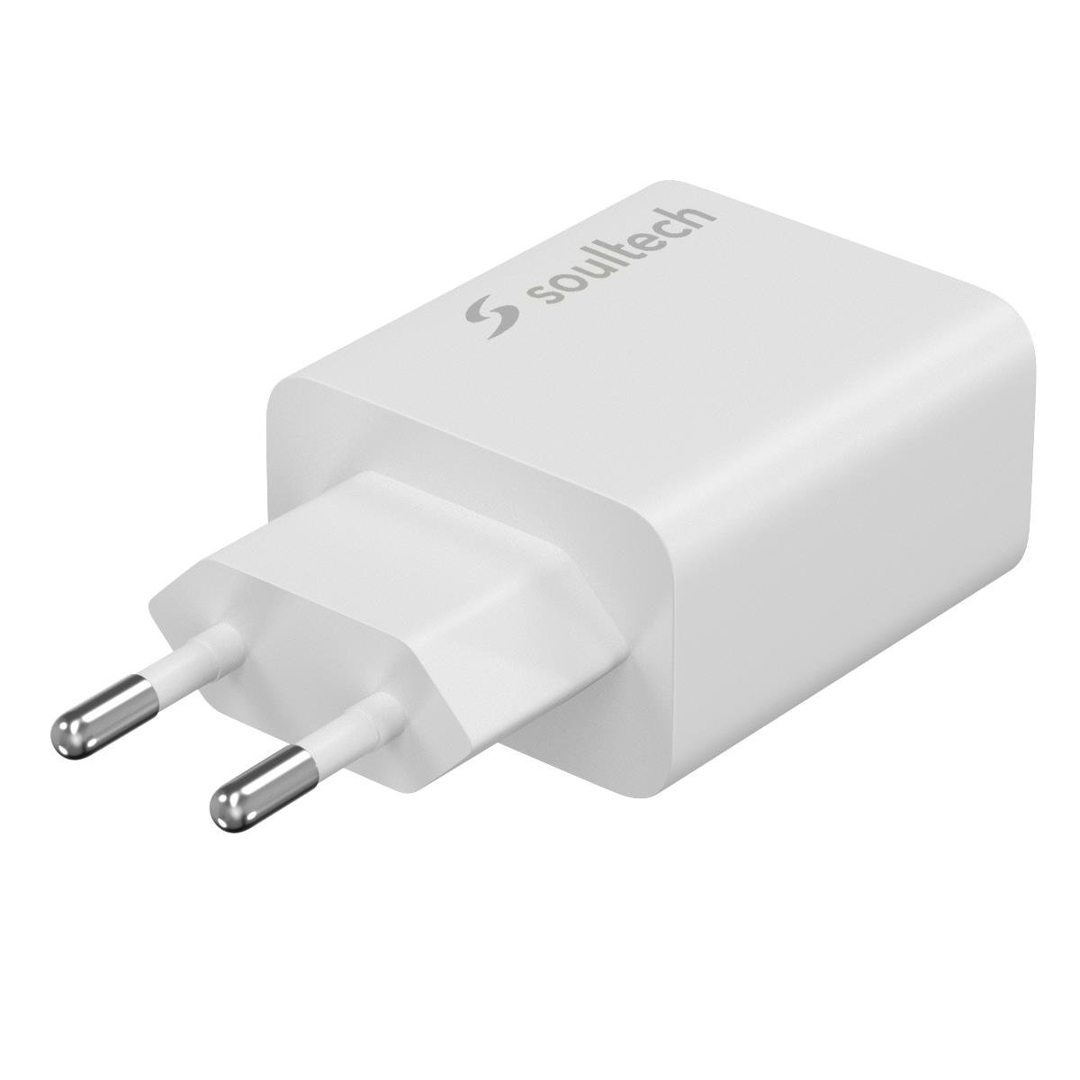 Soultech SC245B GaN 45W USB-A+USB-C Hızlı Seyahat Şarj Cihazı