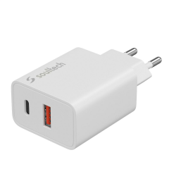 Soultech SC245B GaN 45W USB-A+USB-C Hızlı Seyahat Şarj Cihazı