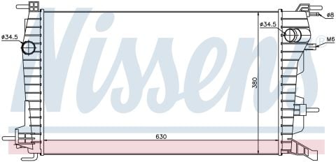Su Radyatoru Brazıng Mt 630X368x26 Mm Renault Fluence 1.5Dcı 10> [21410]