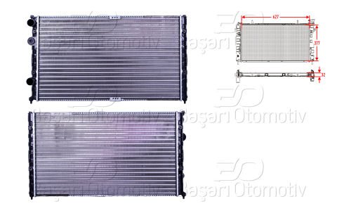 Su Radyatoru Mekanık Mt 627X377 Mm Vw Polo 1.6 1.9Sdı Aft [6K0121253AS]